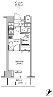 プラウドフラット荻窪II【7階】の間取り