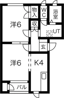 なるせハイツ【1階】の間取り