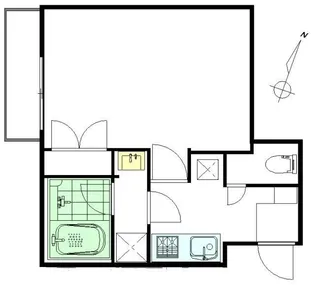 NORTH APARTMENT【2階】の間取り