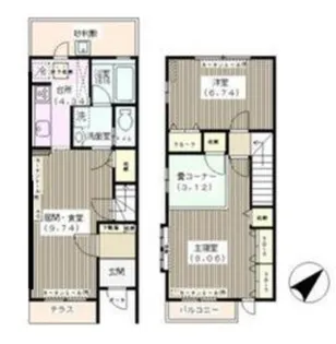 プレジール妙典B【2階】の間取り