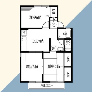 レジデンス蘭【1階】の間取り