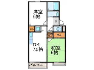 ルミエールN【2階】の間取り