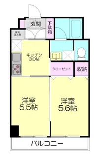 ザ ウエスト スクエア【5階】の間取り