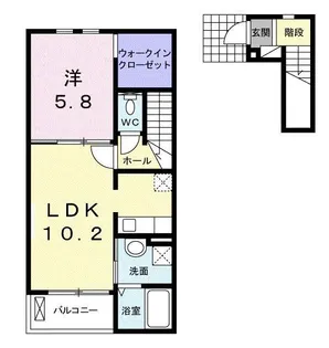 クリスタル【2階】の間取り