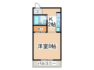 第一伊勢宮ハイム【1階】の間取り