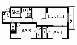 PERCHA【1階】の間取り