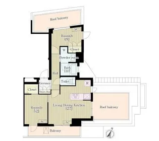 ソラーニ目黒不動前【4階】の間取り