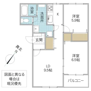 パルティール II【3階】の間取り