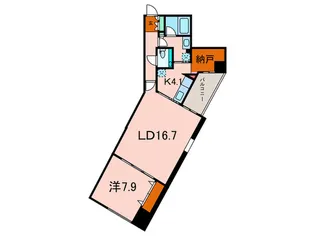 MOMENTO SHIODOME【13階】の間取り