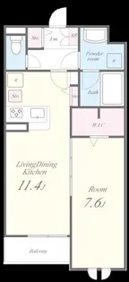 ユーフォリア本中山【2階】の間取り