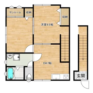 ファミール館町B【2階】の間取り