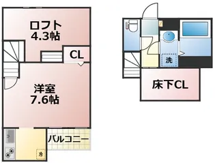 ADC光の森leaf【1階】の間取り