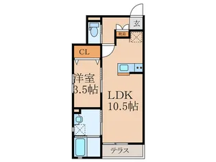 WITH STYLE【1階】の間取り