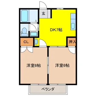 ファインパークA【2階】の間取り