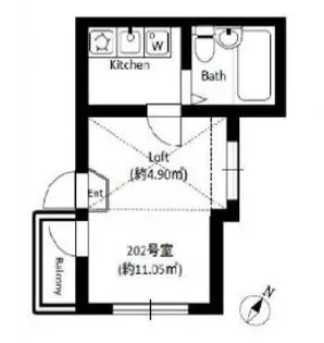 ブラン向島【2階】の間取り
