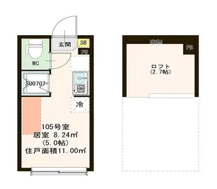 シャルムニシオギ【1階】の間取り
