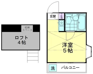 サンハイツNo.6【2階】の間取り
