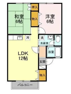 アビタシオンII【2階】の間取り