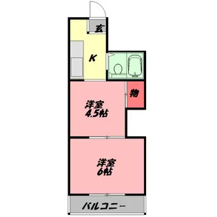 トゥリオーニ守口【1階】の間取り