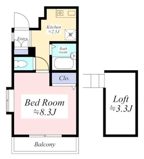 第1芙蓉ハイツ【3階】の間取り