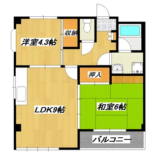 キャンドル【4階】の間取り