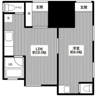 オザキハイツ【1階】の間取り