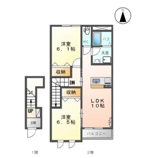 プランドール ソフィア【2階】の間取り
