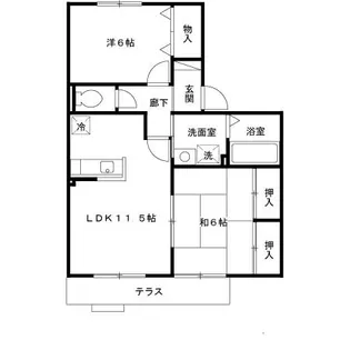 クレールN【2階】の間取り