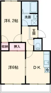 オレンジタウンB棟【1階】の間取り