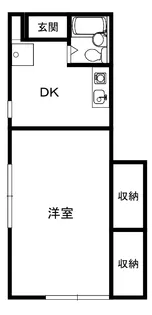 サンフラッツ【1階】の間取り