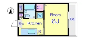 メゾンアサヒ【3階】の間取り