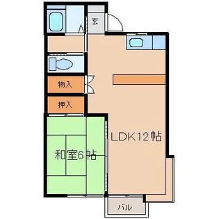 タウンハウスヨシダA【2階】の間取り
