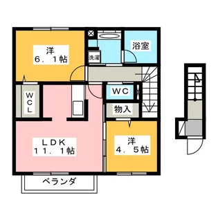 グレイシア南川【2階】の間取り