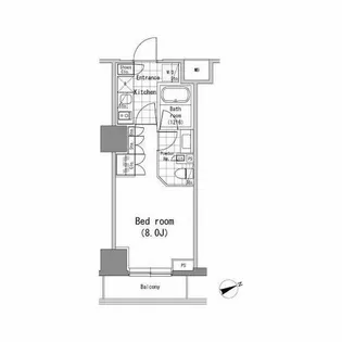 パークハビオ新橋【2階】の間取り