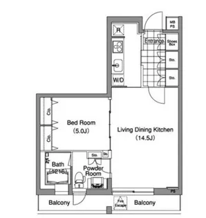 コンフォリア早稲田【5階】の間取り