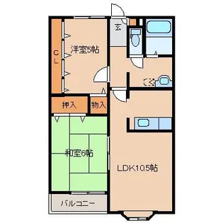 ウエスタンシティ 6号棟【1階】の間取り