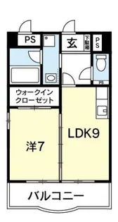 パレス中洲【6階】の間取り