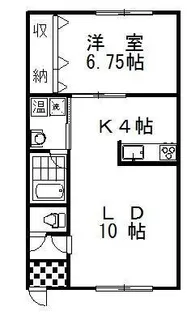 ブルックス1【1階】の間取り