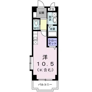 パーク サウス アゲダ【2階】の間取り