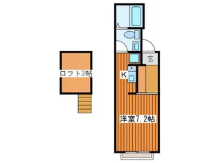メゾンルミエール【2階】の間取り