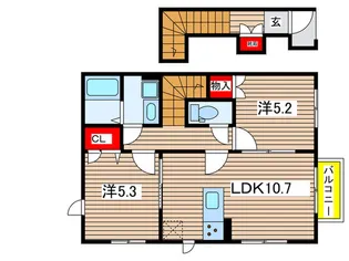花水木弐番館【2階】の間取り