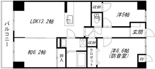 コスモス【6階】の間取り