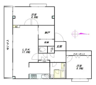 石橋ビル【3階】の間取り