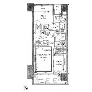 シティハウス中目黒レジデンス【2階】の間取り