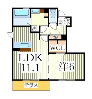 さくらII【1階】の間取り