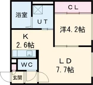 JB千歳II【4階】の間取り
