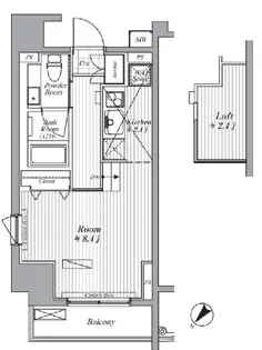ブランシック白金台【4階】の間取り