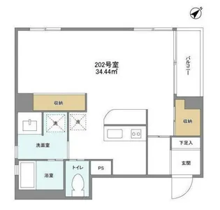 PATH代々木上原【2階】の間取り