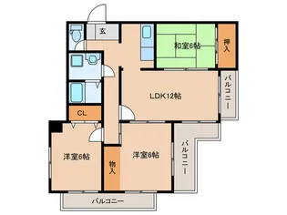 ル・ブラン本山【3階】の間取り