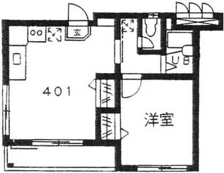 マンション伊藤II【4階】の間取り